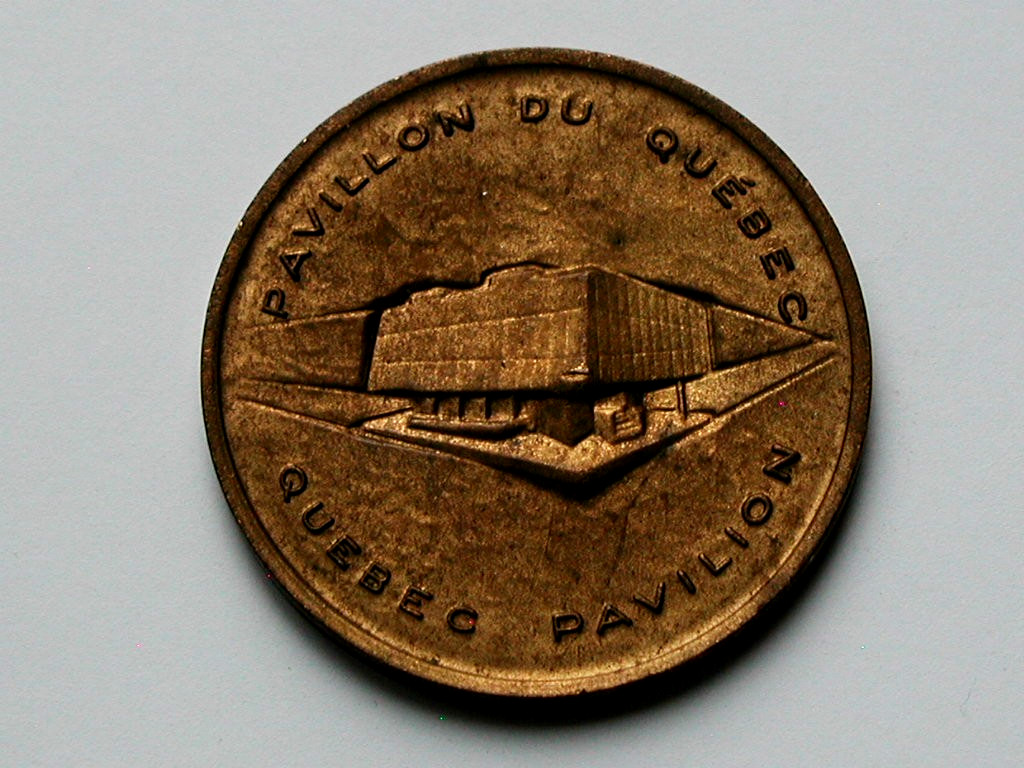 Montreal QC CANADA 1967 Expo '67 Bilingual Medal for Pavillon du Quebec Pavilion