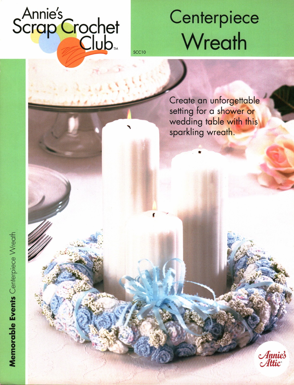 Centerpiece Wreath | Annie's Scrap Crochet Club Memorable Events SCC10