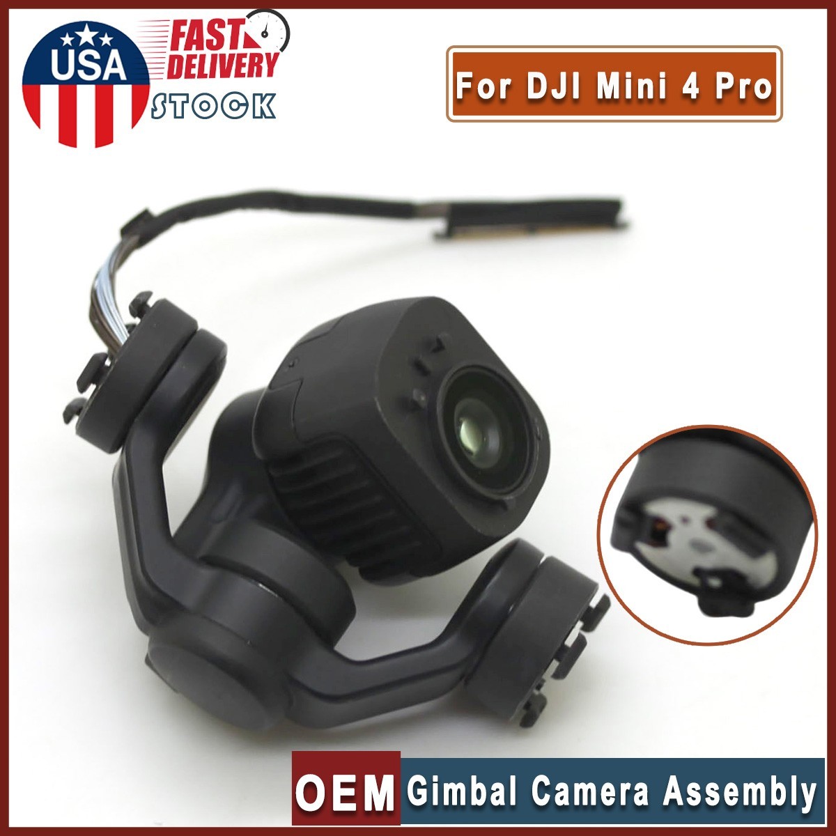 Original Gimbal Camera Assembly OEM Part For DJI Mini 4 Pro 48MP/4K 3-axis US