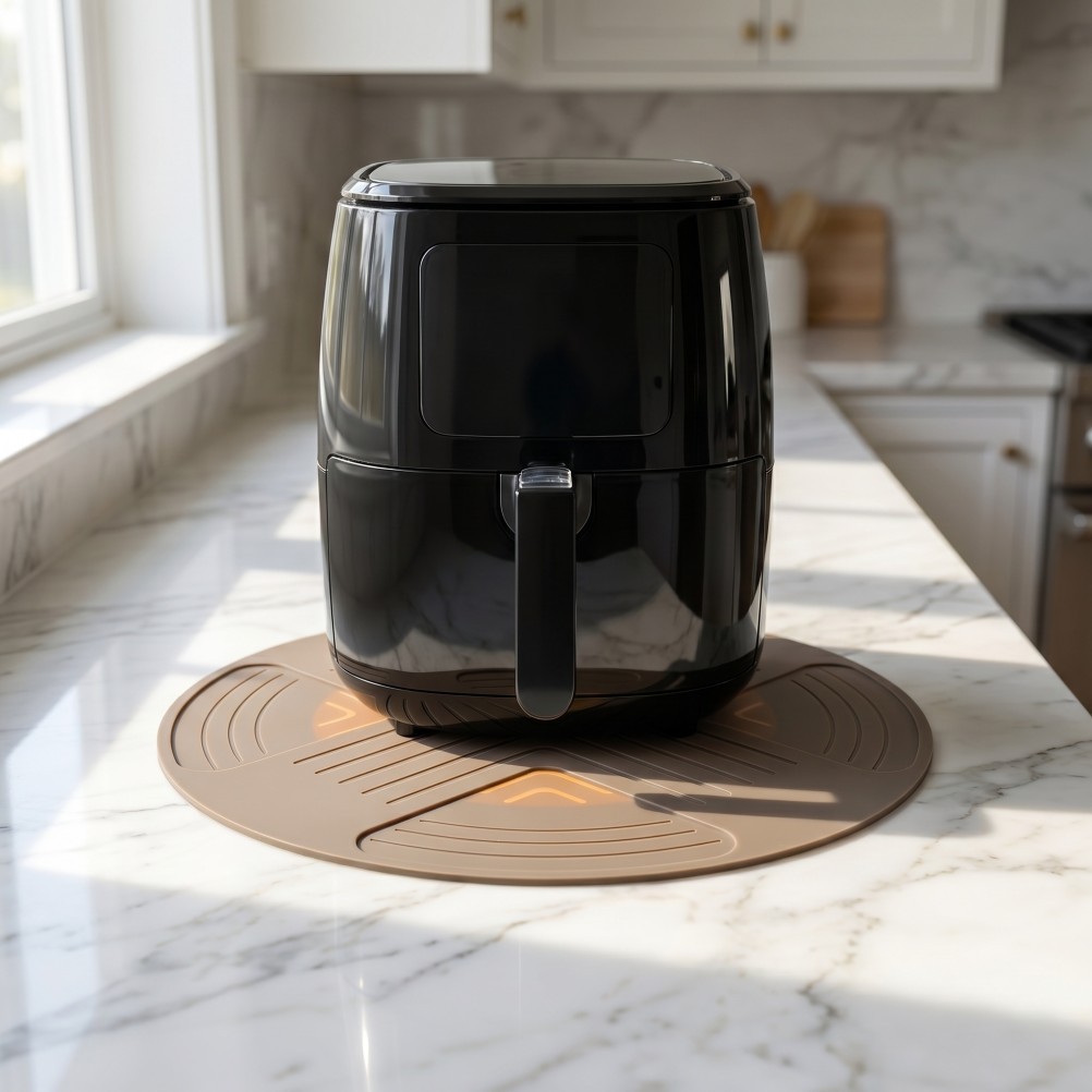 Silicone Air Fryer Trivet Microwave Countertop Mat Grill Kitchen Protecting