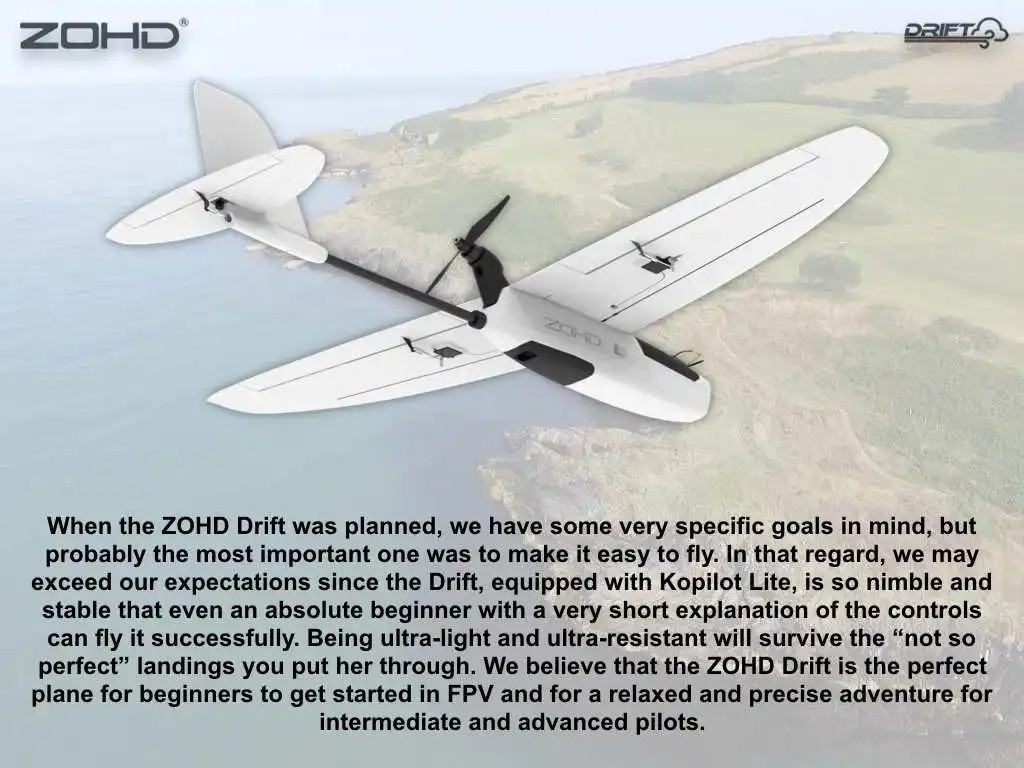 ZOHD Drift 877mm Wingspan FPV Drone AIO EPP Foam UAV Remote Control