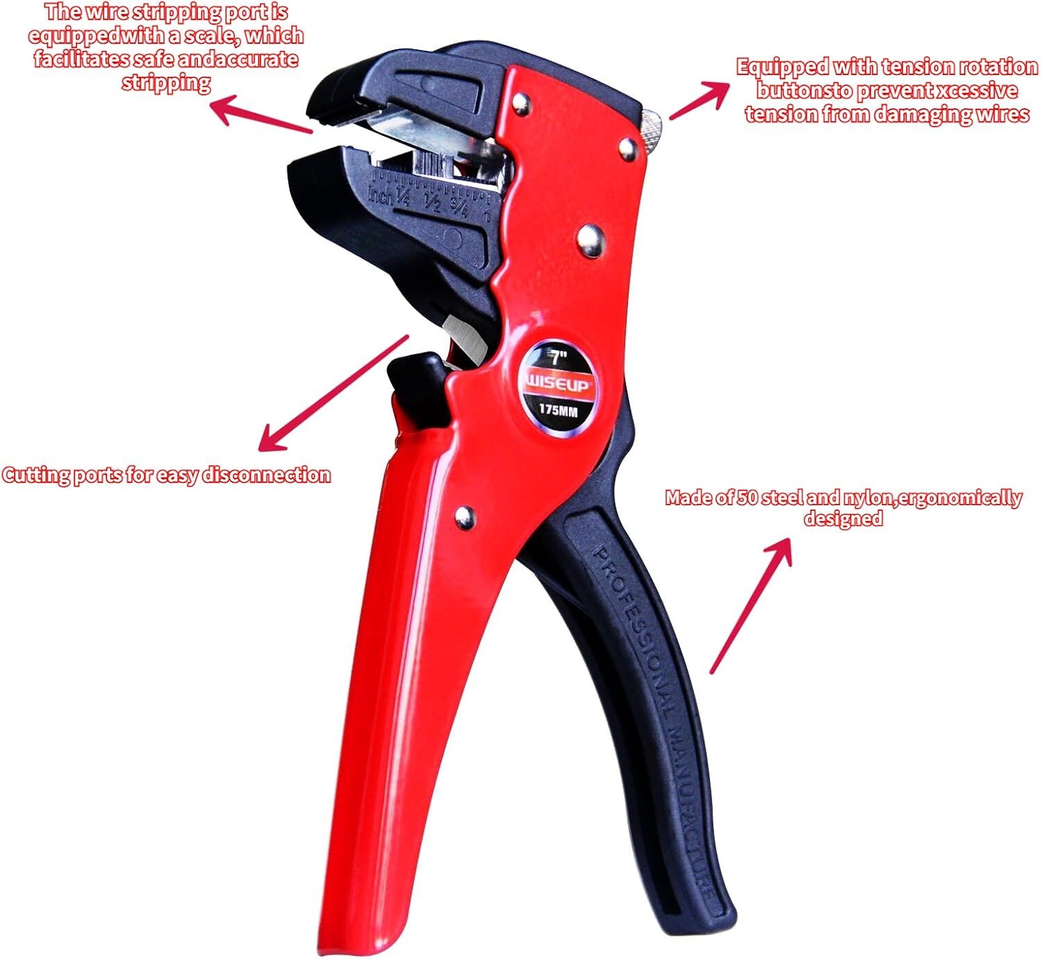 Automatic Quickstrip Wire Stripper and Cutter, Professional Quick Strip Wire Str