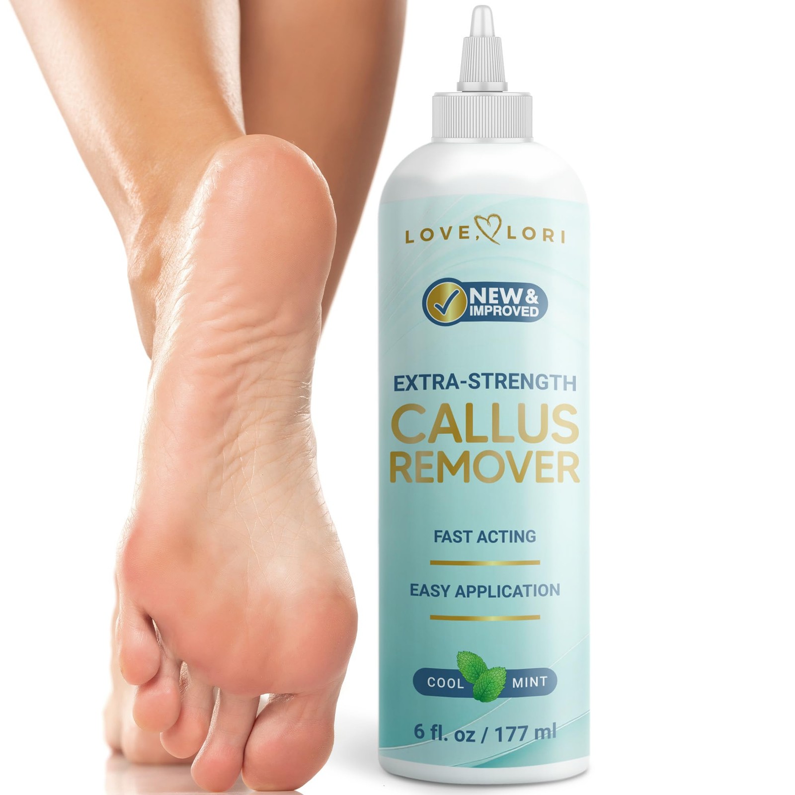 Callus Remover for Feet (Extra Strength) Foot Callus Remover Gel - Feet Scrubber