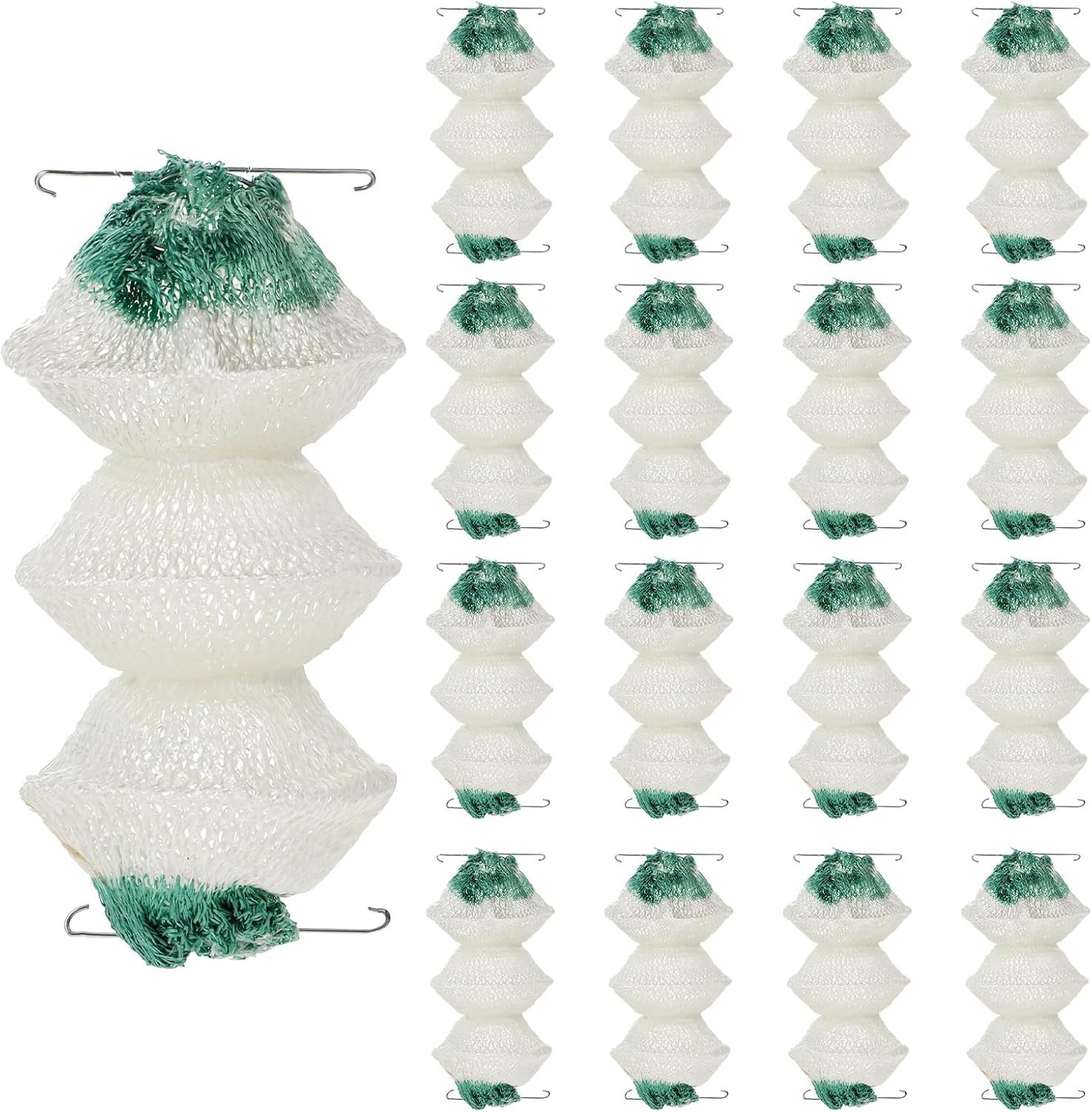 12 Pack Gas Lantern Mantles, 3-Layer Accordion Shape, Compatible with Coleman, O