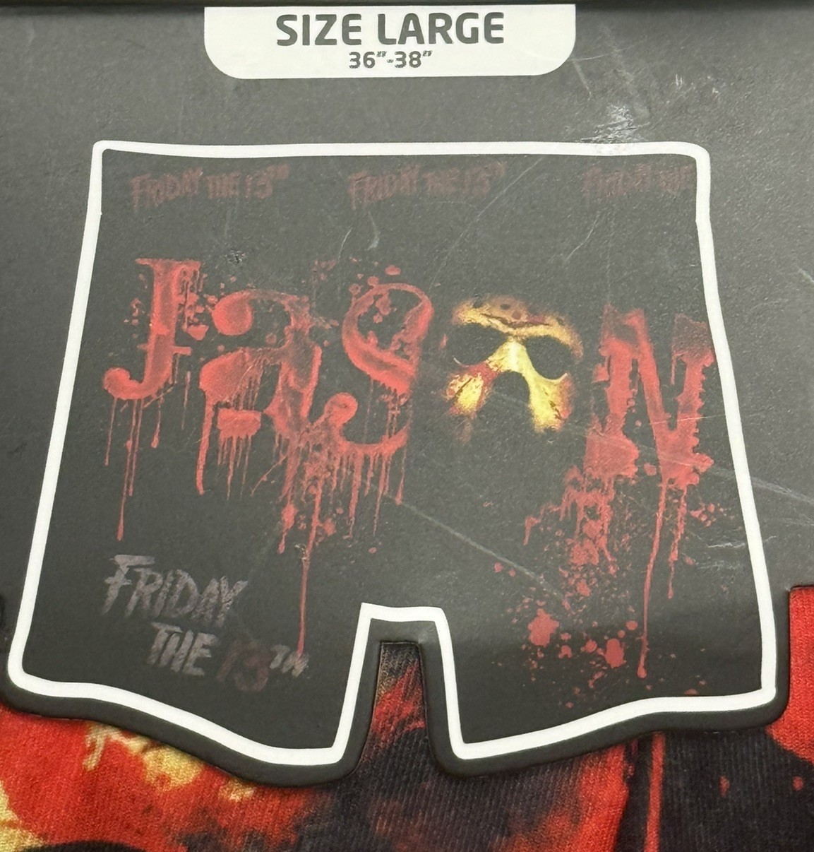 Friday The 13th Jason Mens Boxer Brief (Size Large 36-38)