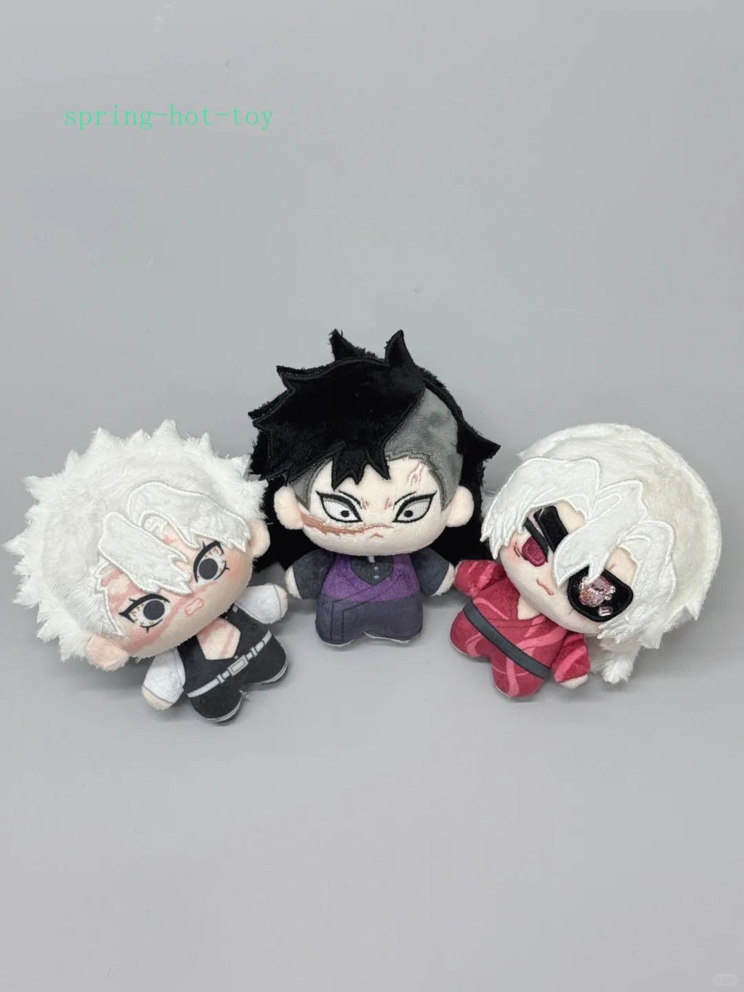 10cm Demon Slayer Anime Shinazugawa Genya Uzui Tengen Plush Doll Pendant Toy