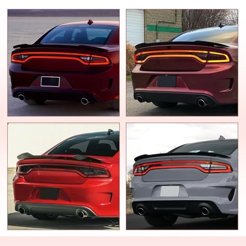 Rear Wickerbill Spoiler Compatible with 2015-2023 Dodge Charger SRT Hellcat