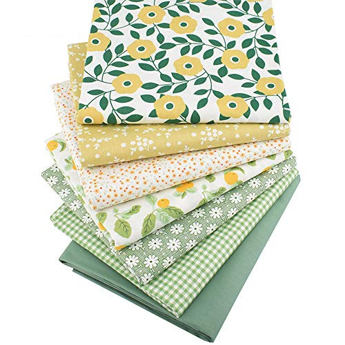 Fat Quarters Fabric Bundles,Print Floral Plaid Solid Quilting Fabric Multi B