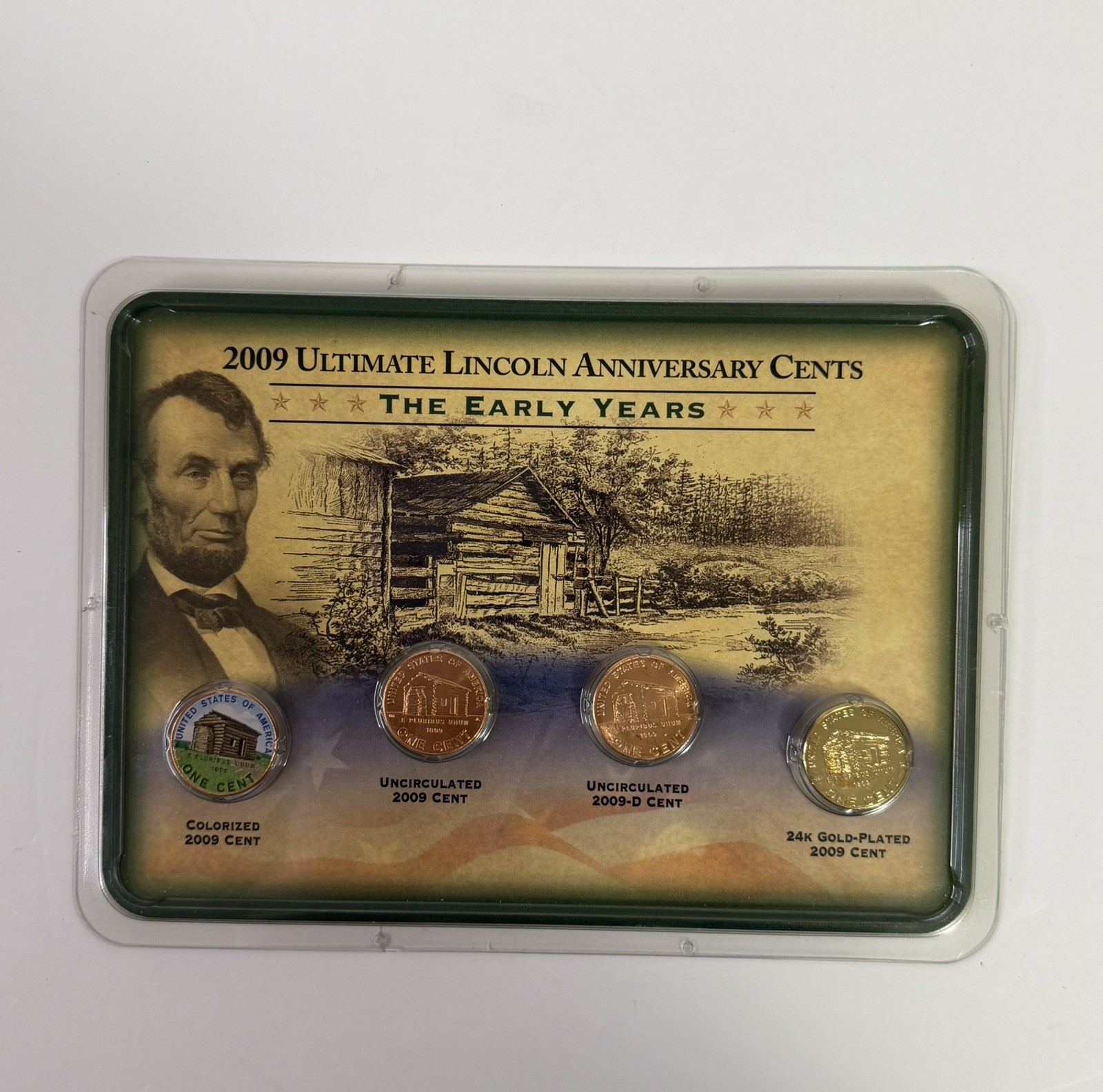 2009 Ultimate Abraham Lincoln Anniversary Cents The Early Years Coin Set