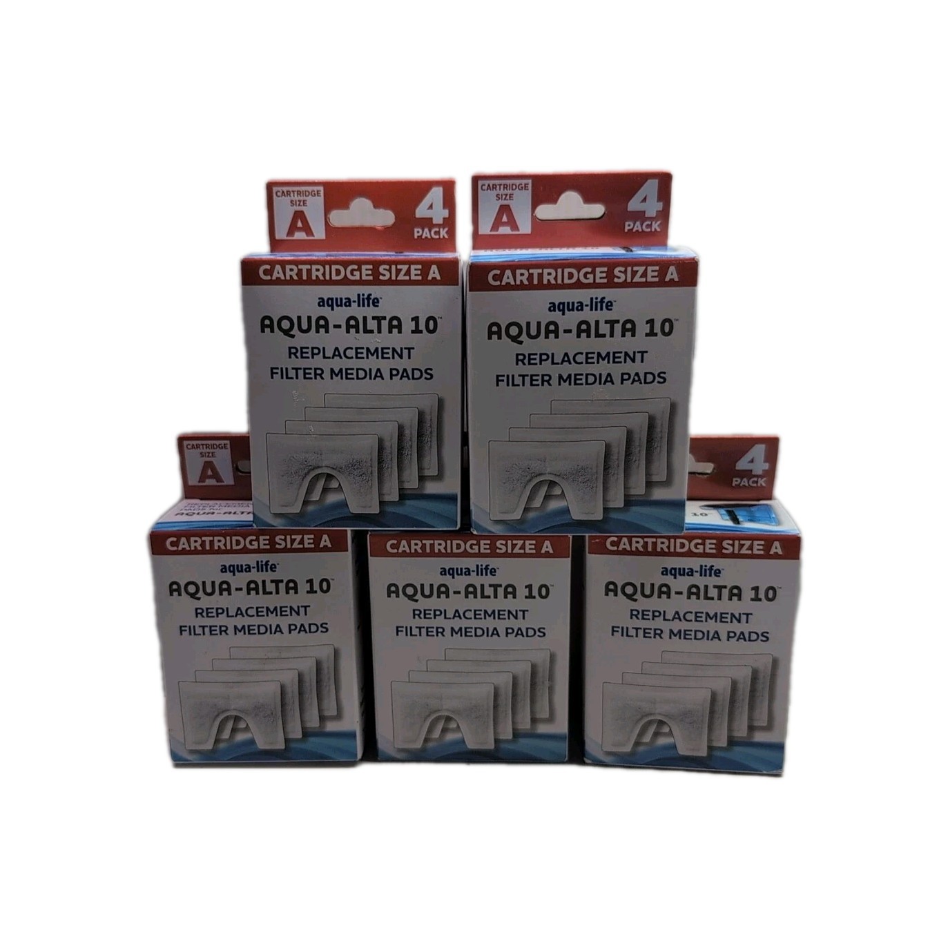 Lot Of (5) Aqua-Life Aqua-Alta 10 AQUARIUM 4 PK Replacement Pads CARTRIDGE SZ A