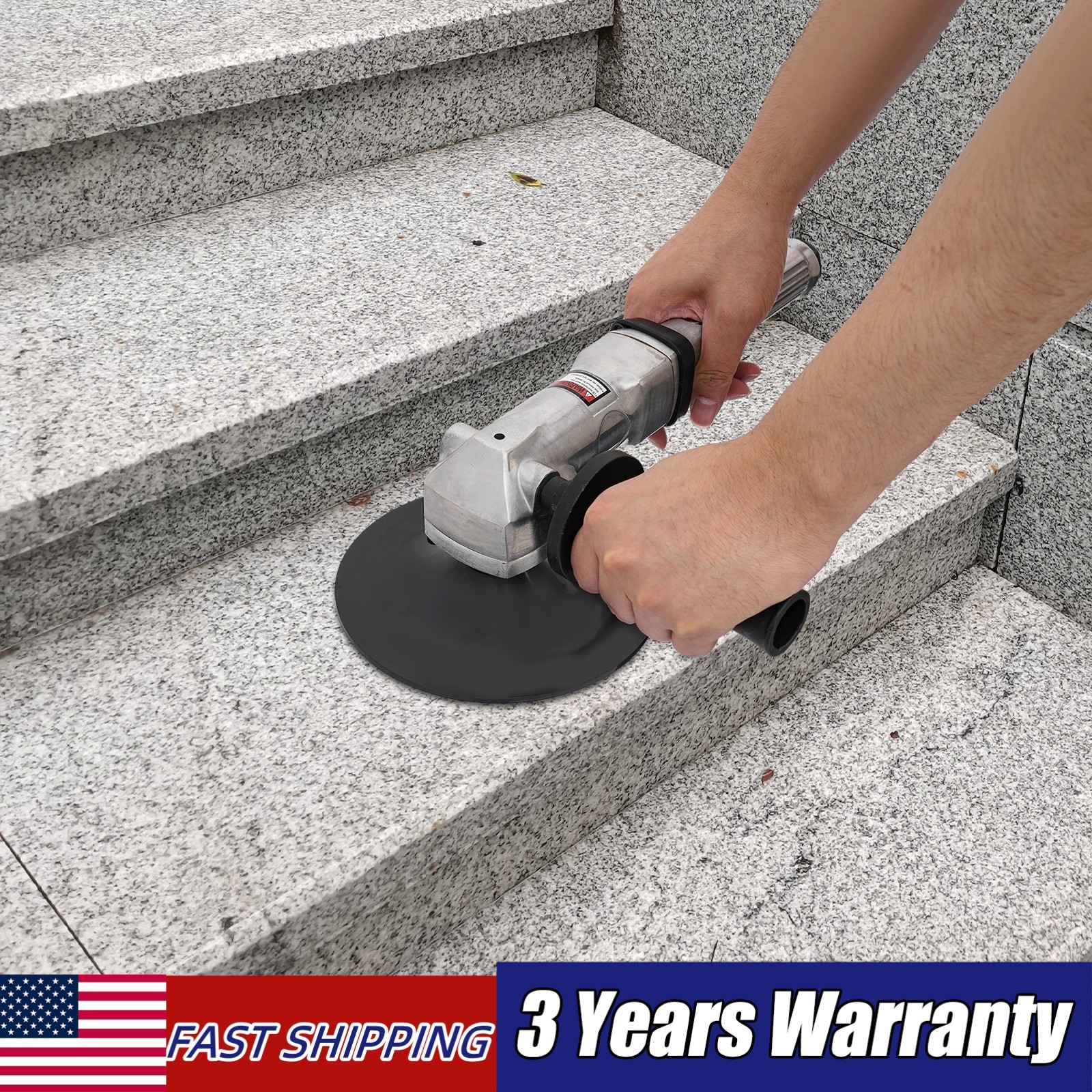 7" Air Angle Sander Pneumatic Sander Sanding Tool Hand Polisher 4500RPM