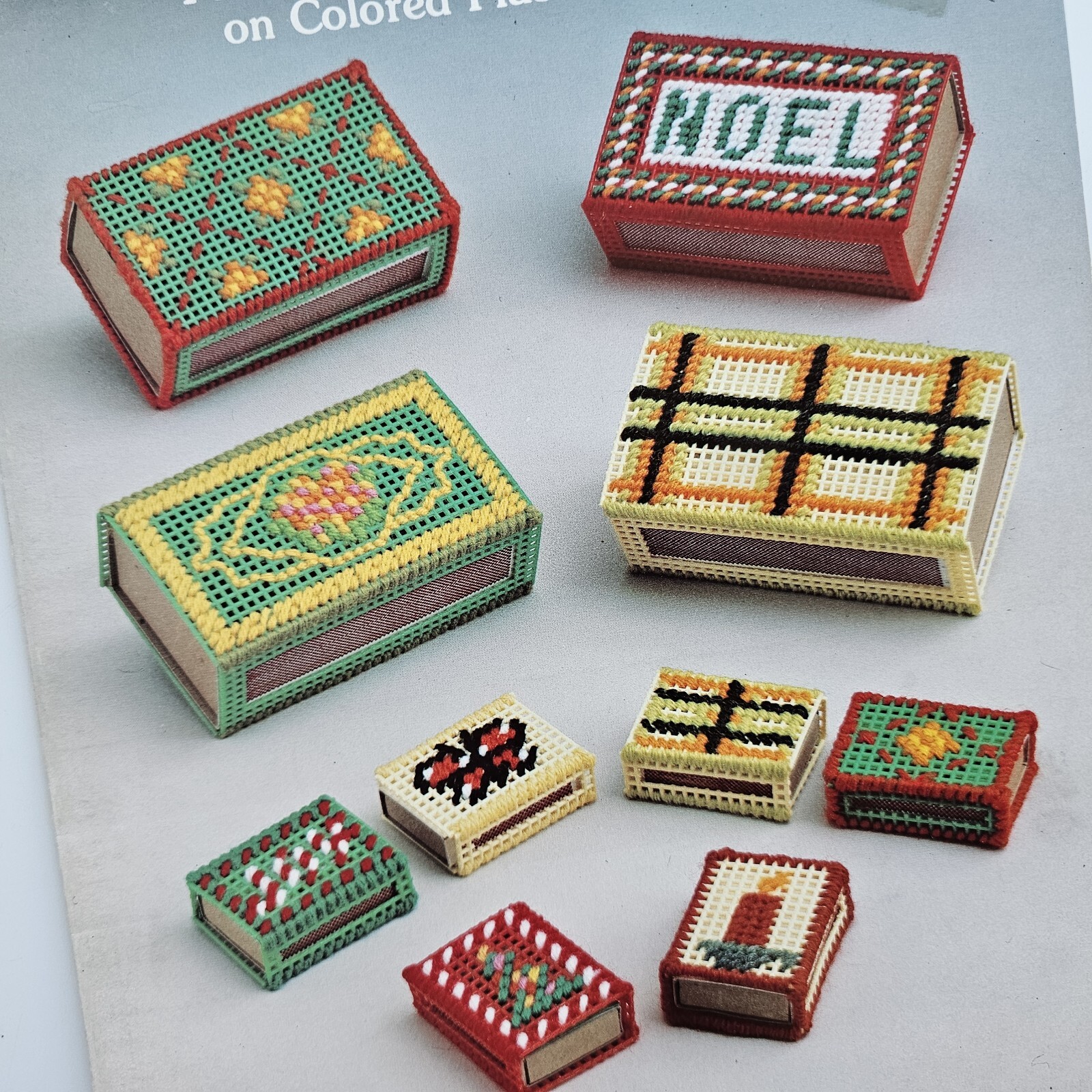 Shirley Shirley Originals Match Box Covers Plastic Canvas Needlepoint Patterns