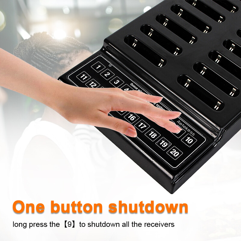 Retekess T111 Restaurant 20 Coaster Wireless Paging Queuing Calling System Cafes