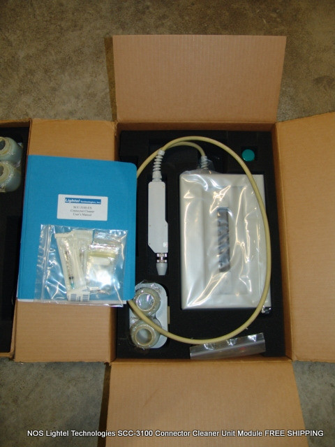 NOS Lightel Technologies SCC-3100 Connector Cleaner Unit Module FREE SHIPPING