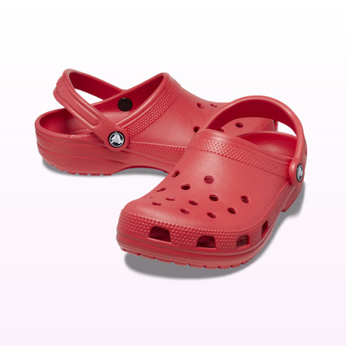 Red Crocs Classic Clogs Lightweight Unisex Casual Shoes Waterproof Casual Sandal