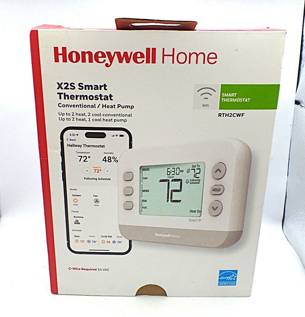 HONEYWELL HOME RTH2CWF/N X2S SMART THERMOSTAT, CONVENTIONAL/HEAT PUMP, WI-FI