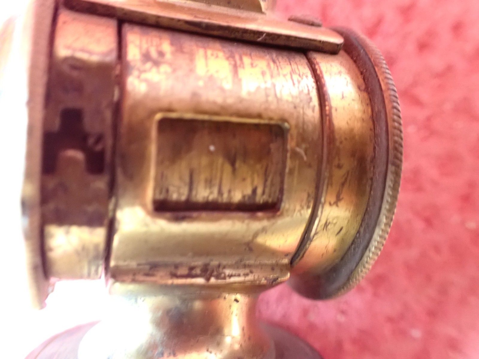 Antique Pressed Horn Adjustable Spout Powder Flask