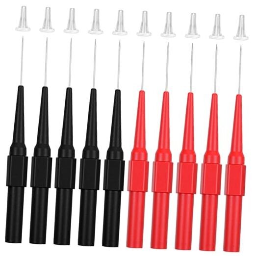 10 Pcs 0.7mm Test Probe Pins Back Probe Kit, Multimeter Probes Non-Destructive