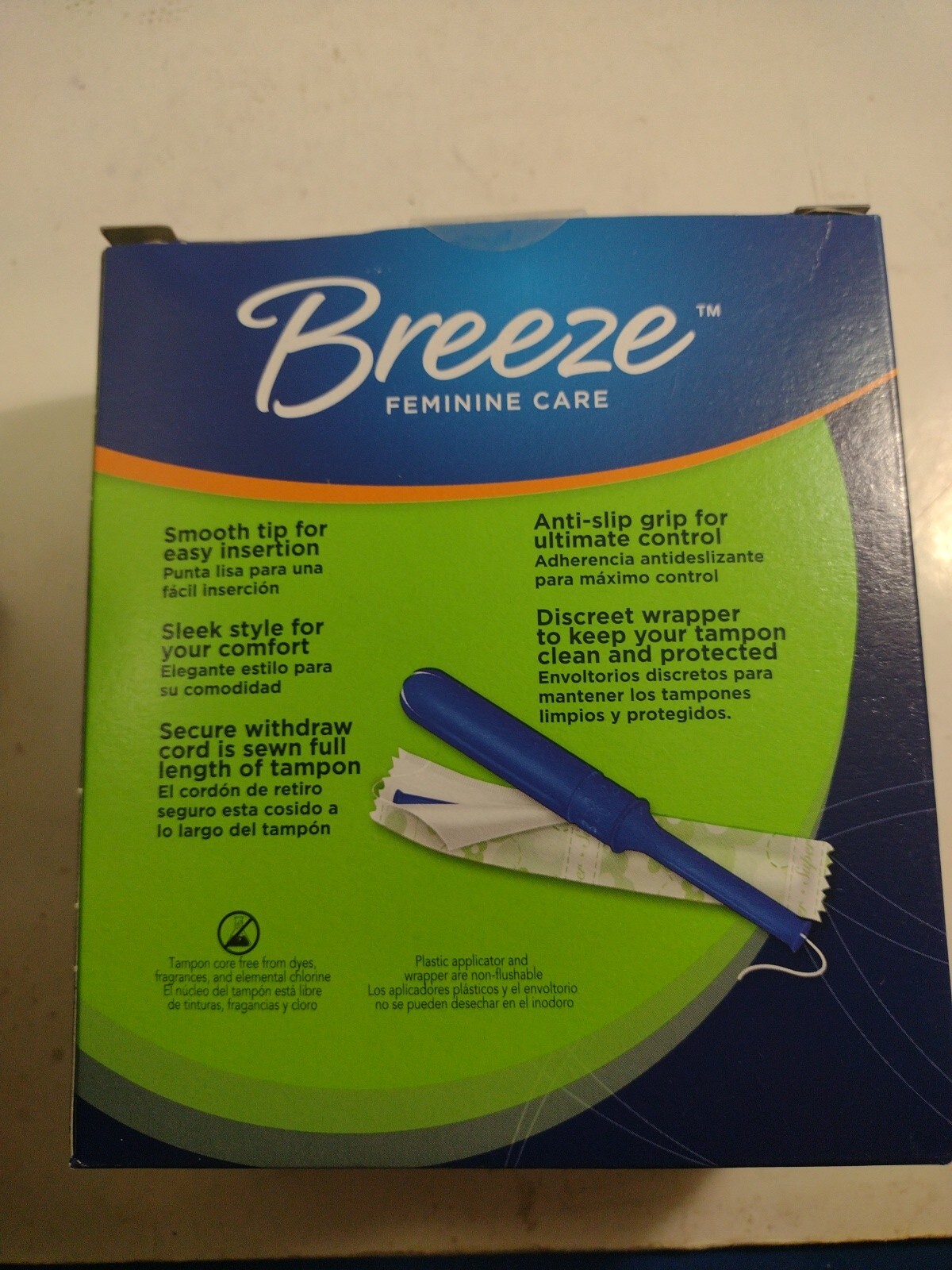 Breeze by Rexall Unscented Plastic Applicator, UnScented Tampons, Super, 54 Ct