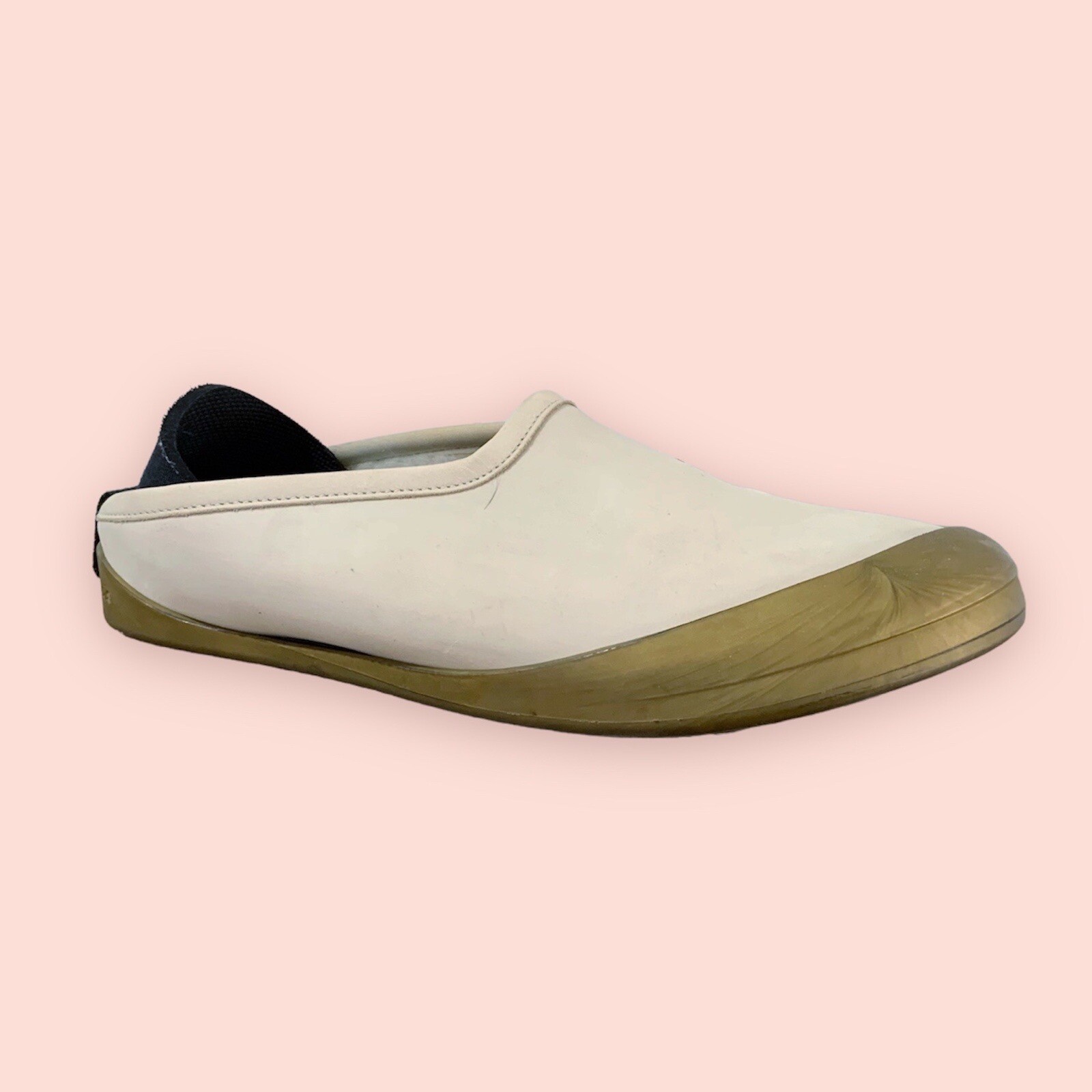 Mahabis Luxe W's 7.5US 38EUR Beige Slipper Shoe Nubuck Suede Wool Lined Slip On