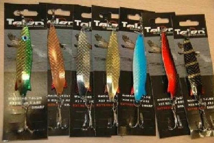 TALON 10G, 20g & 28G TOBY TOBIES SPOON PIKE SALMON TROUT LURE WITH 2 SPLIT RINGS