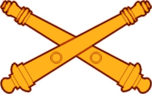 US Army Field Artillery Decal - 4.00" Wide x 2.48" High Decal