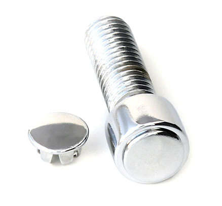 10 CHROME steel ALLEN HEAD BOLT PLUGS CAPS INSERTS 5/16" 8MM M8 chopper bobber