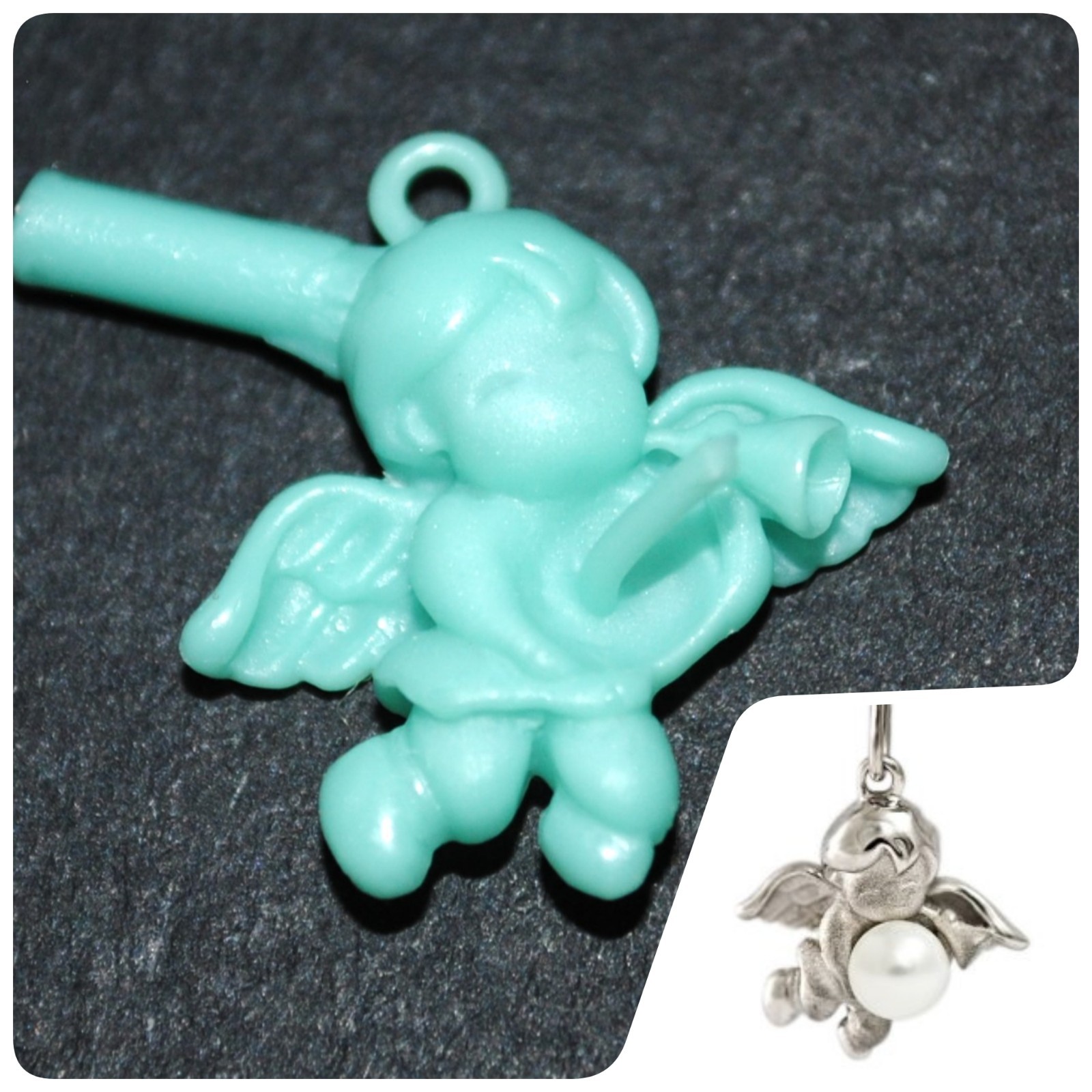 1 pc Angel Pendant Wax patterns for lost wax casting  jewelry/wax model_3039