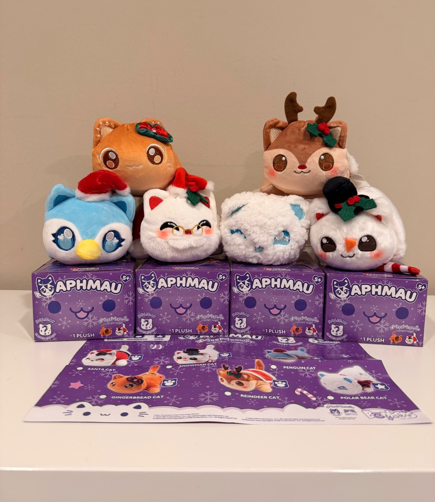 Aphmau MeeMeows Mystery Limited Edition HOLIDAY SERIES 6" Cat Plush You Choose
