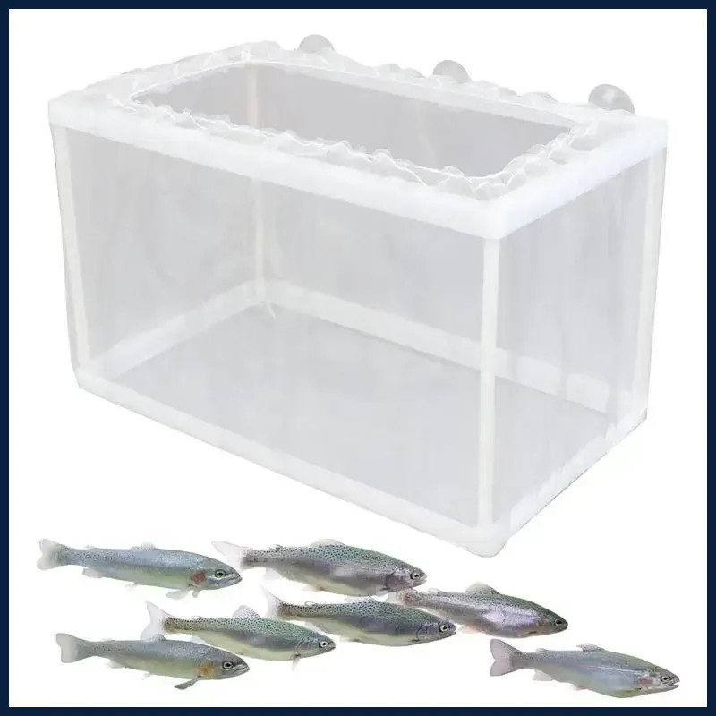 Aquarium Fish Breeder Box Suction Cup Fry Separation Incubator Tank