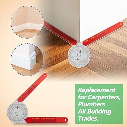 Miter Saw Protractor, Miter Angle Finder for Woodworking Replacement for #505P