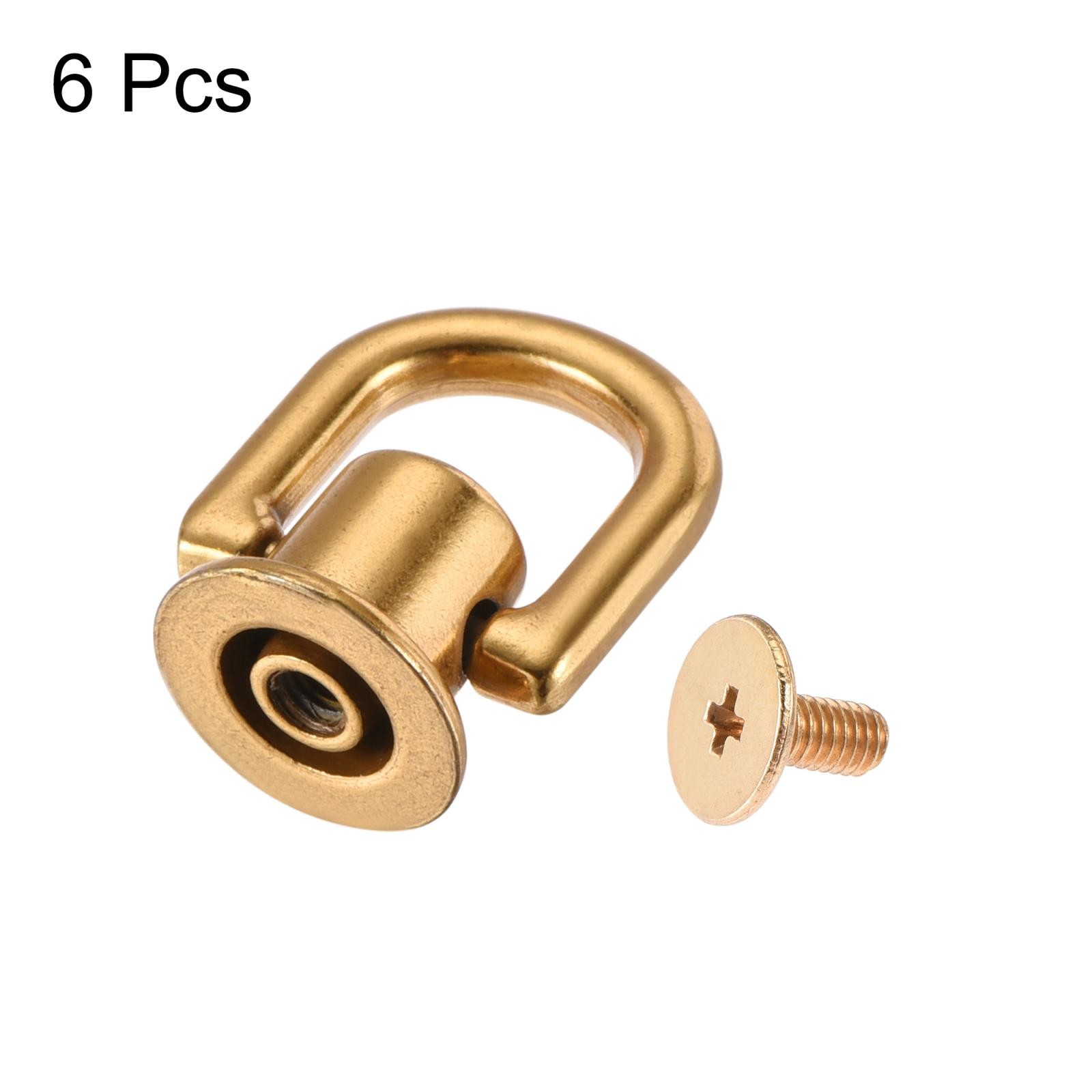 12x10mm Ball Head Button Studs with D for DIY Gold 6pcs