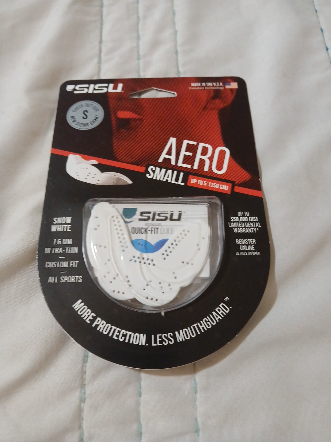 SISU NextGen AERO 1.6MM Mouthguard Moldable Youth or Adults Sports Guard  Small