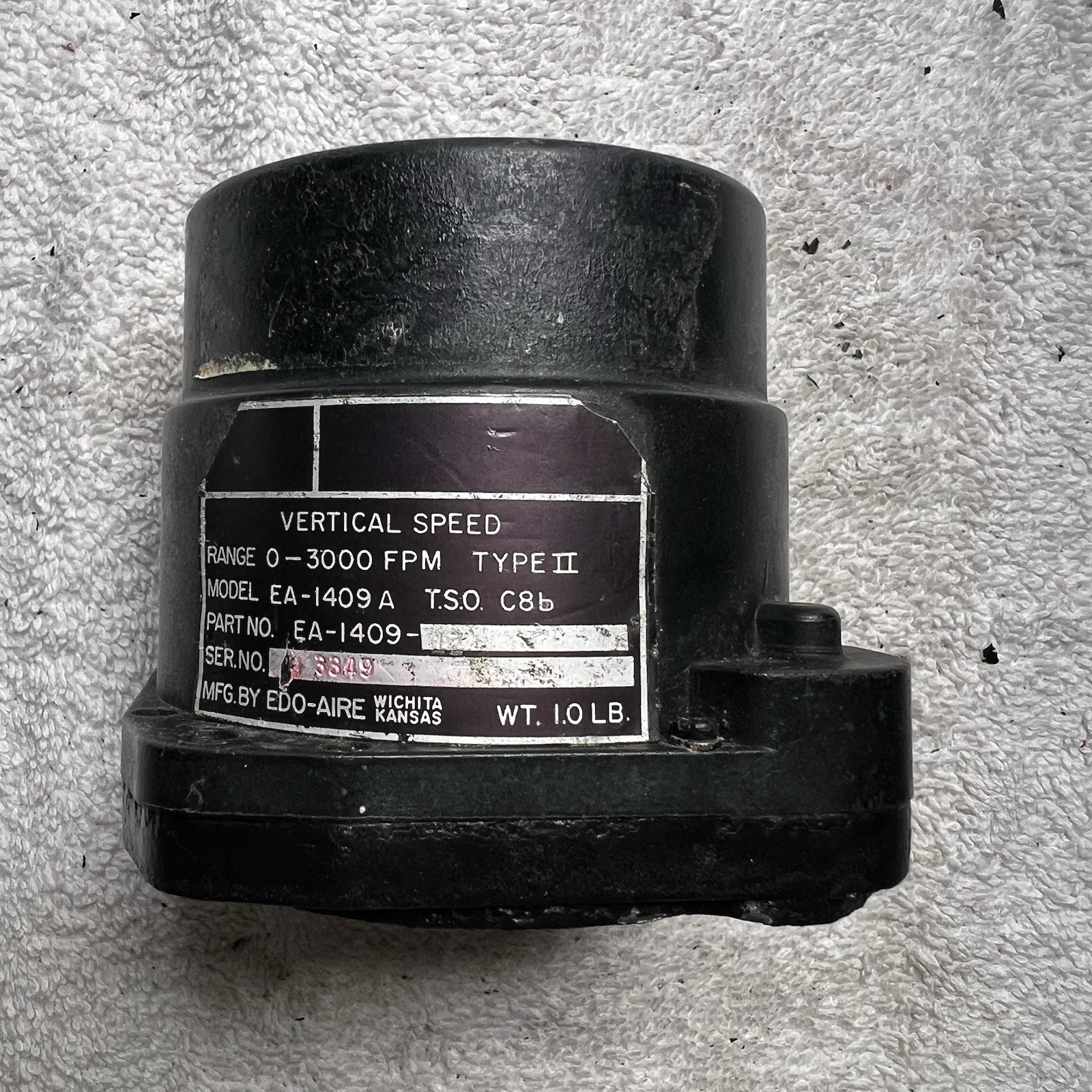 Edo Aire Vertical Speed PN EA-1409-1Z, Model EA-1409A