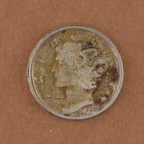 1942-S 10C Mercury Dime  *90% Silver* (actual coin pictured)