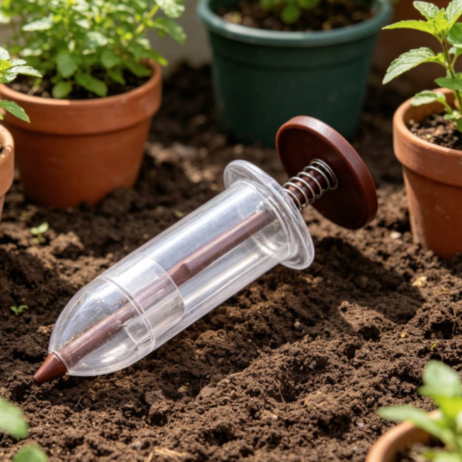 Handheld Sower Precise Sowing Handheld Dispenser Portable for Pots