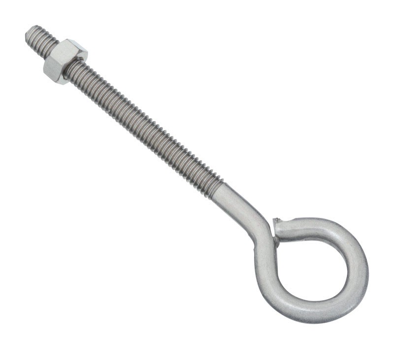 National Hardware 5/16 in. S X 5 in. L Stainless Steel Eyebolt Nut Included