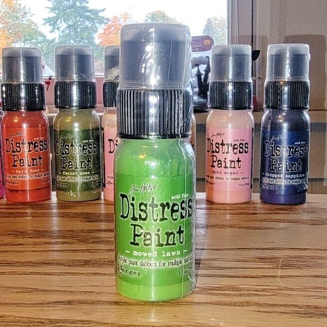 Sealed Tim Holtz "Mowed Lawn" Distress Paint Acrylic Paint Dabbers, $4/2 for $7