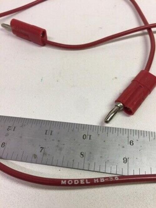 POMONA HB-36 Horizontal Banana Plug Patch Cord - Red - 36" (LOT OF 4)