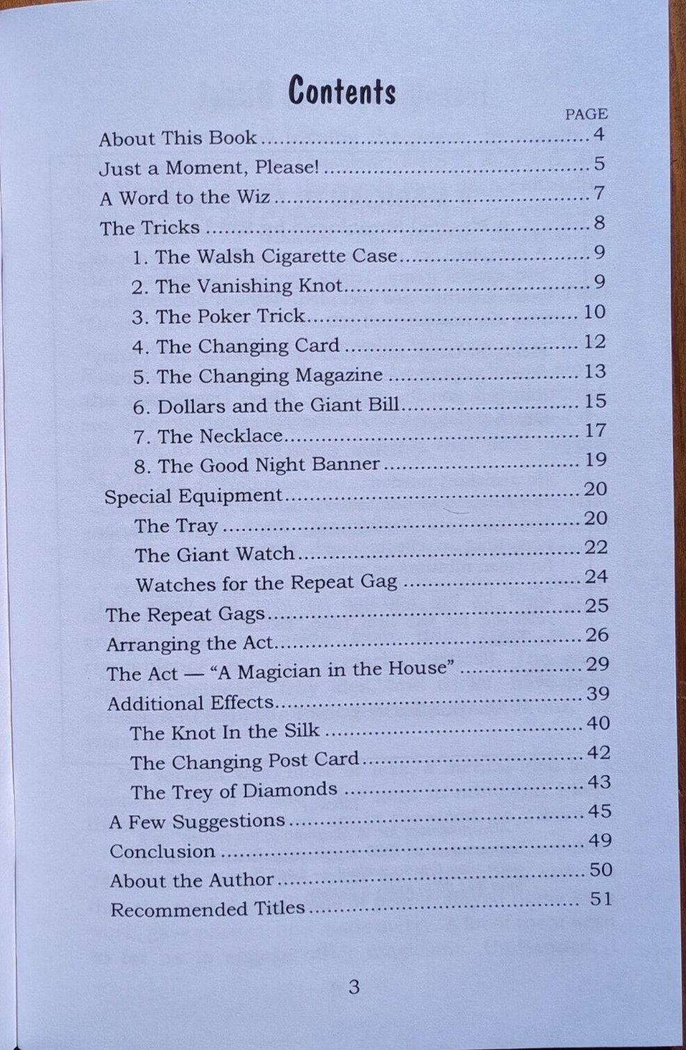 A Magician in the House by Sid Lorraine (A complete act)