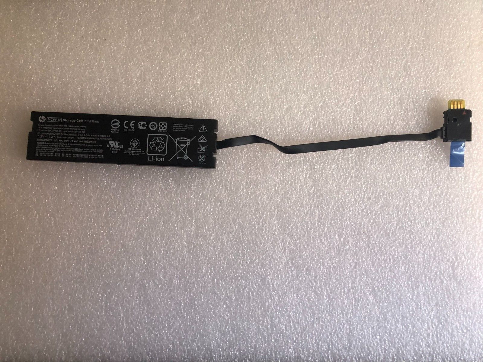 HPe 727263-001 750452-001 12w 7.2v MCFP12 Storage Cell