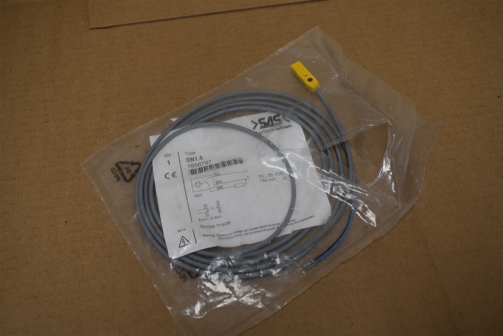 SAS Automation Proximity Sensor Type SN1.5 1600707