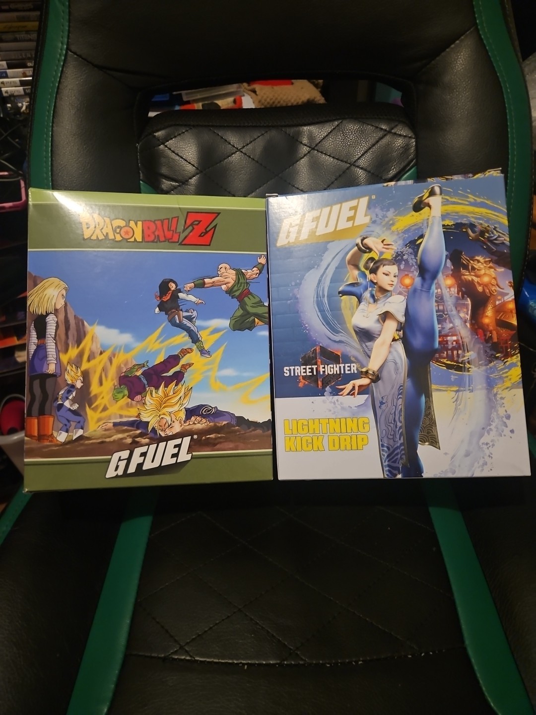 Lot Of 2GFUEL Dragon Ball Z + Chun Li Collectors Box's W/ Shaker And Tub Sealed