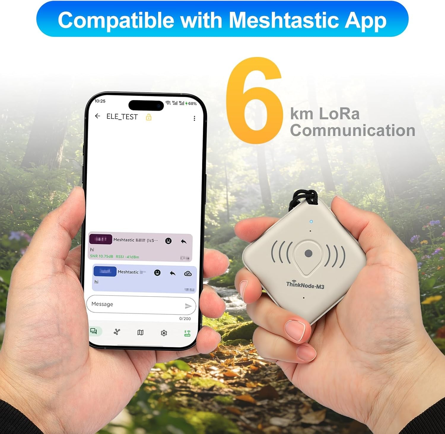 Portable LoRa GPS Tracker 915MHz Meshtastic Mesh Device No Monthly Fee Bluetooth