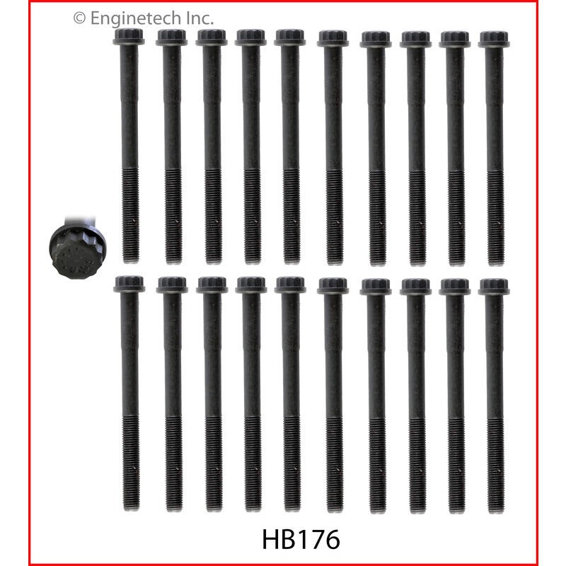 Enginetech Engine Cylinder Head Bolt Set HB176;