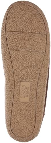 Men's Slipper with Memory Foam, Classic Soft Microsuede 8-9 Navy Blue