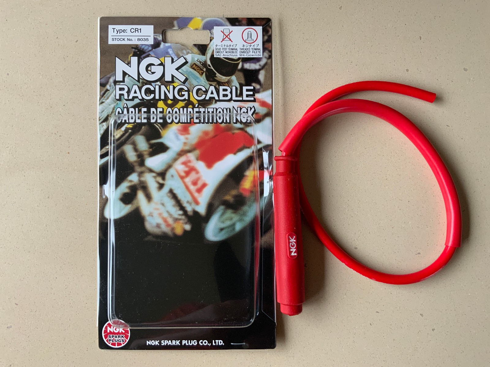 NGK RACING WATERPROOF PLUG CAP  AND IGNITION COIL LEAD FOR HONDA CX500