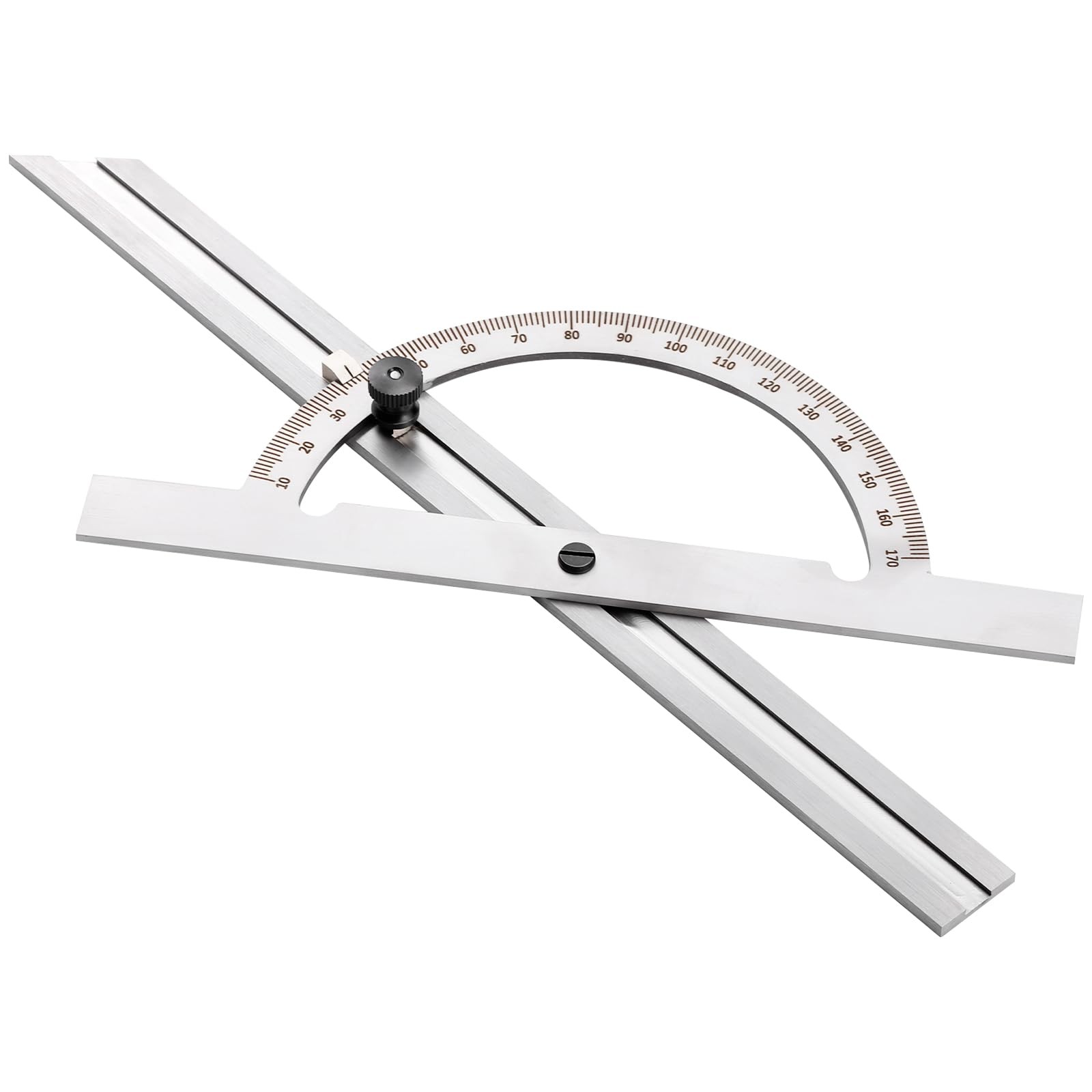 Lerheedi 12" Steel Protractor Angle Finder Sliding Bevel Gauge Metal Protract...