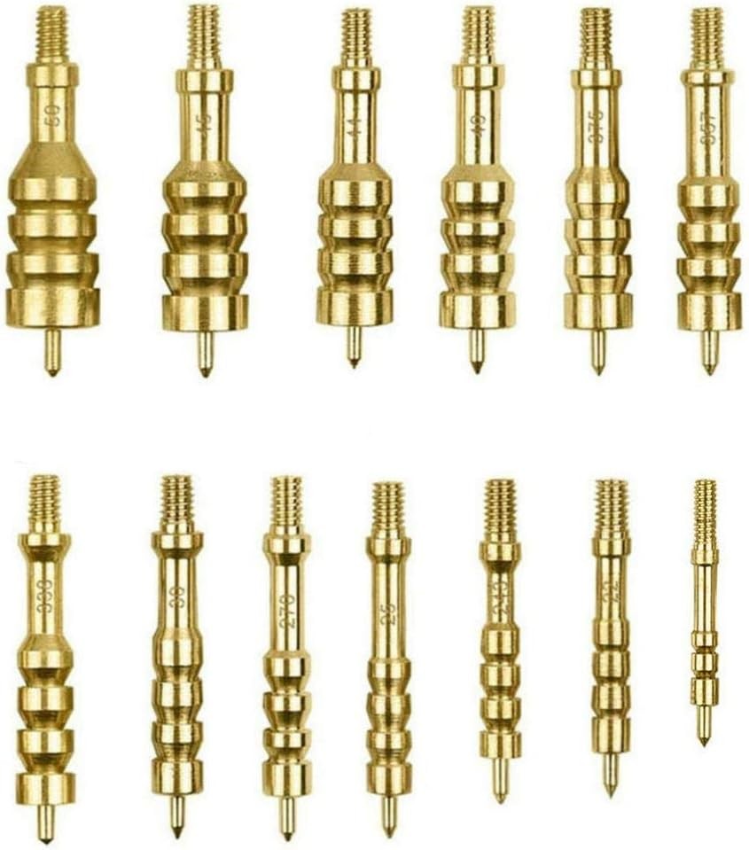 Solid Brass Gun Cleaning Jag Set, Gun Cleaning Jag for Rifle Cleaning and Mainte