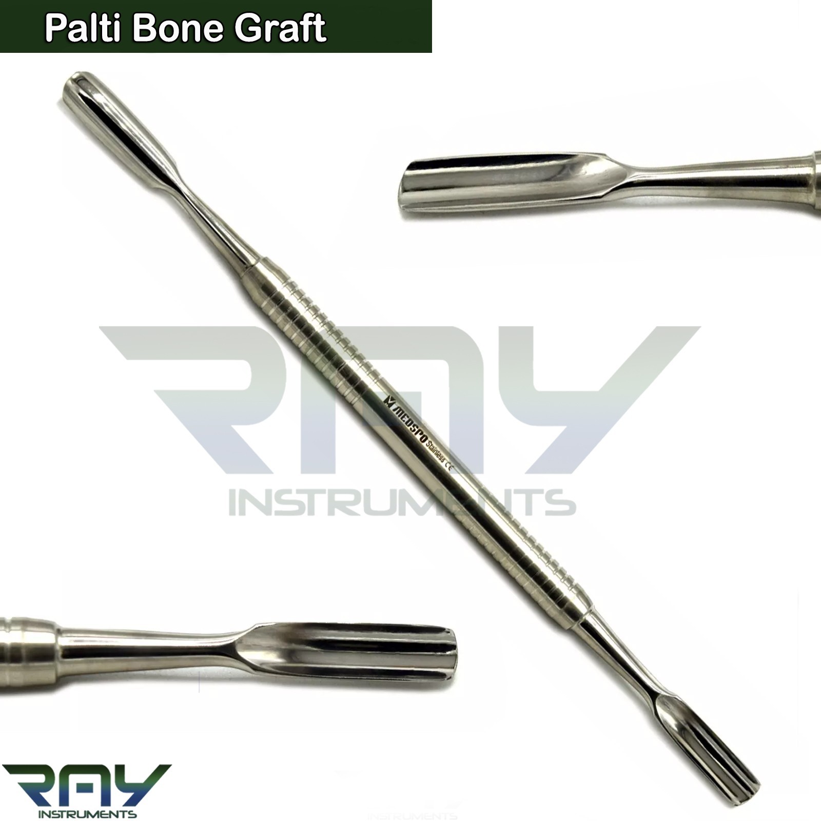 Dental Bone Grafting Instruments Palti Bone Graft Packer Compactor Scraper